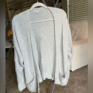 American Eagle Outfitters Light Gray Cardigan
